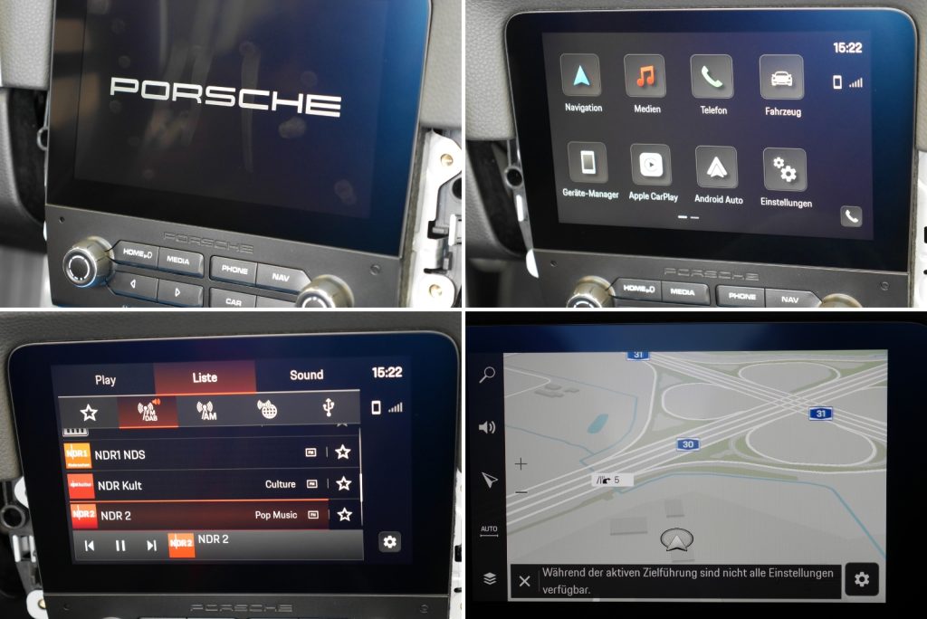 Porsche PCCM Plus mit Apple CarPlay, Android Auto, DAB-Radio und Navigation